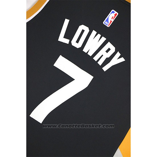 Maglia Toronto Raptors Kyle Lowry #7 Nero Or
